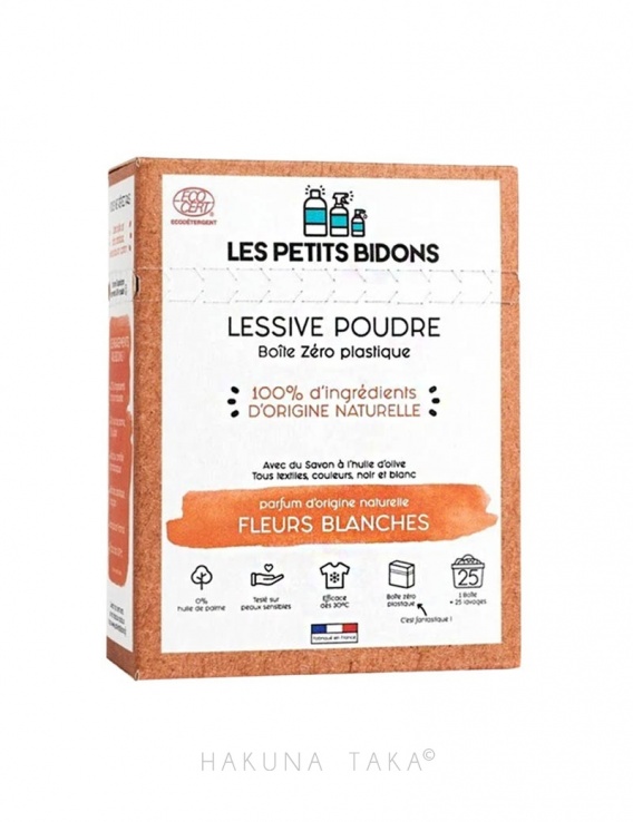 Lessive en poudre Les Petits Bidons - Fleurs blanches