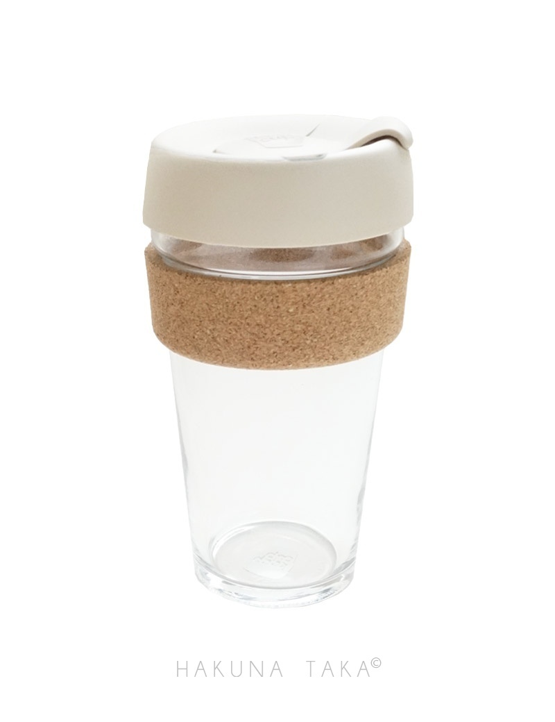 Grand gobelet café réutilisable 450ml en verre