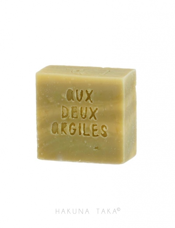 Savon argile verte et argile blanche