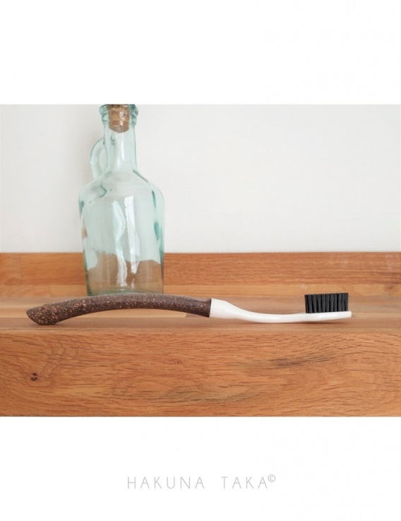 Brosse à dents rechargeable manche en liège