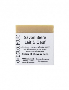 Savon saponifié à froid Bière Lait Oeuf