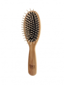 Brosse à cheveux ovale en bois