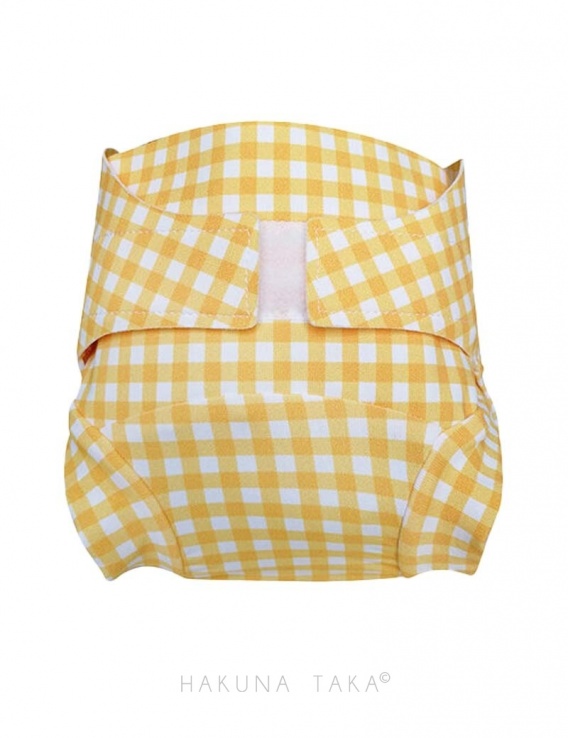 Couche lavable Hamac classique vichy jaune