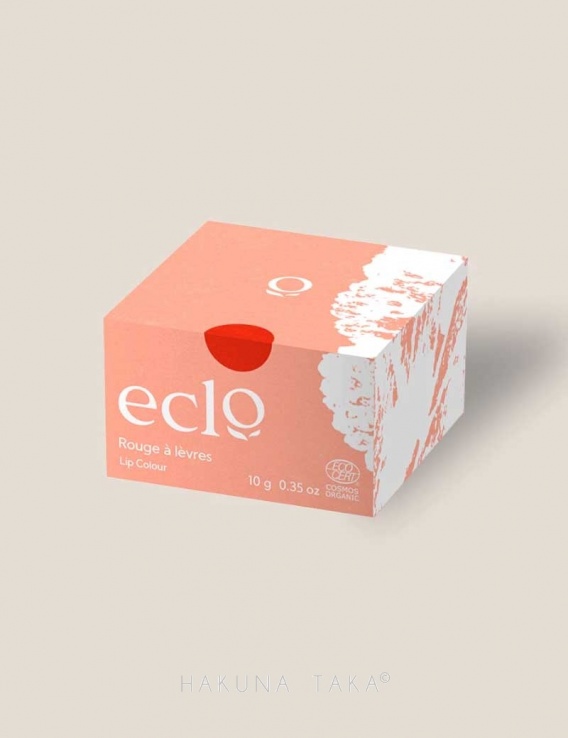 Boîte éco conçue rouge à lèvres Eclo