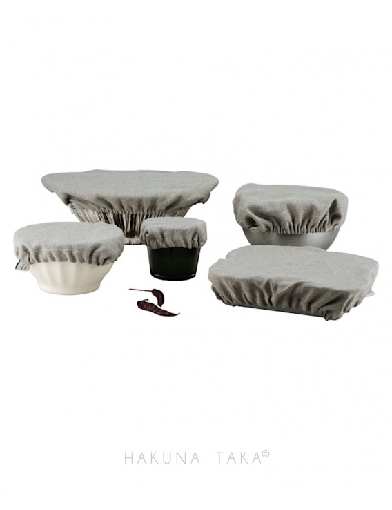 Couvre plat en lin bio - Lot 5 tailles