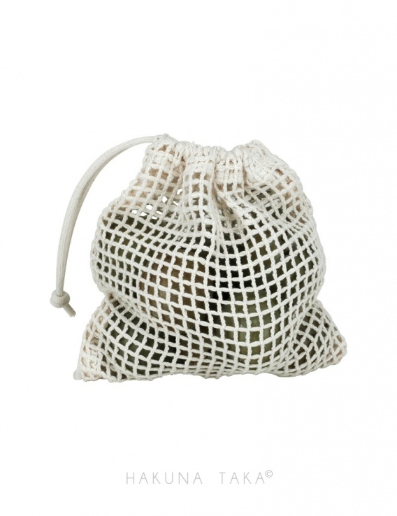 Sac filet multi usage en coton bio : e shop zero dechet.