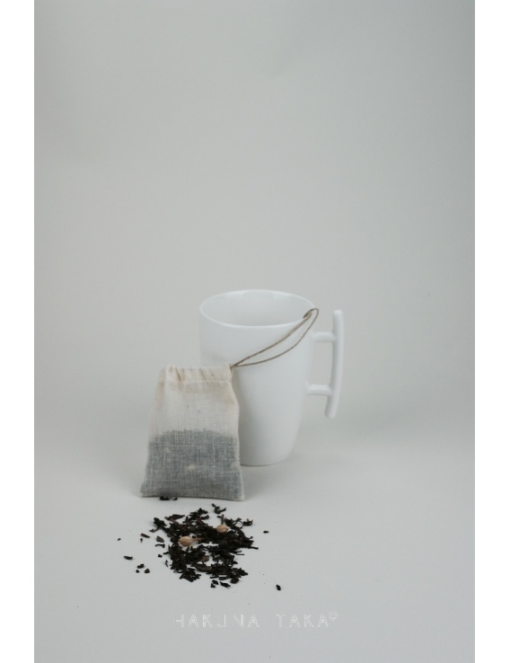 Sachet de thé lavable coton bio - Format tasse