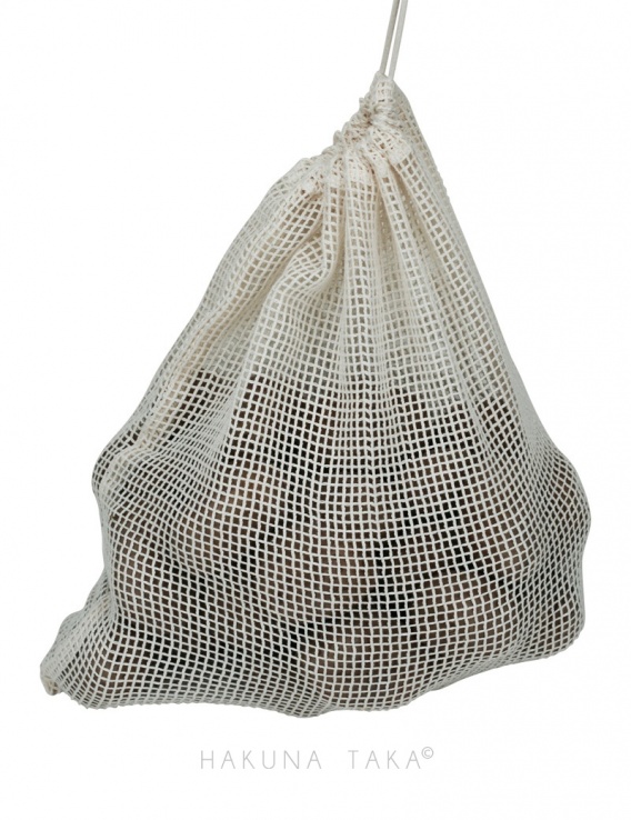 Sac filet en coton Bio Prénom - La fée Cotentine