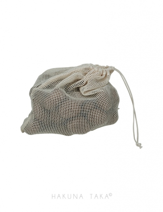 Sac filet en maille de coton bio, filet de courses Zero dechet : eshop