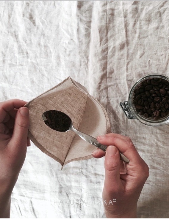 Filtre à café en tissu réutilisable avec manche | 100% artisanal et  écologique