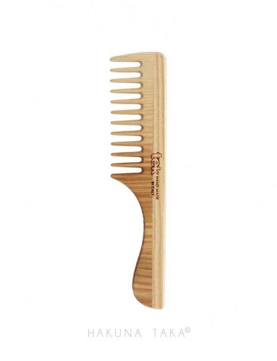 Peigne en Bois dents larges Tek - Hakuna Taka Zero dechet