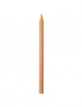 Crayon fluo en bois - Jaune