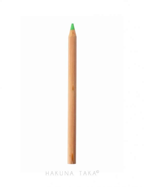 Crayon fluo en bois - Vert