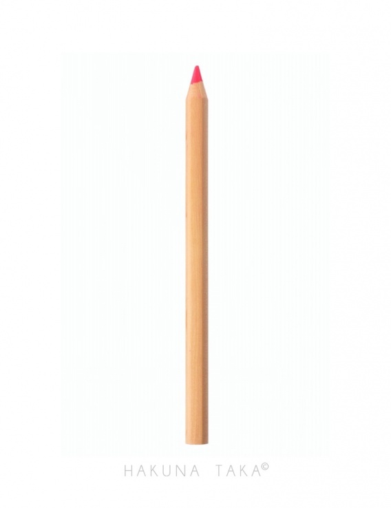 Crayon fluo en bois - Rose
