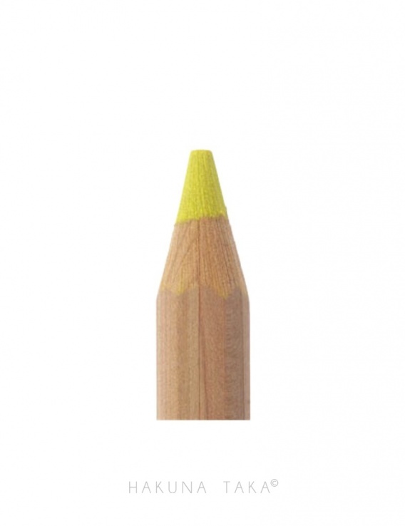 Crayon fluo en bois - Jaune