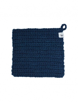 Lavette en crochet - bleu marine