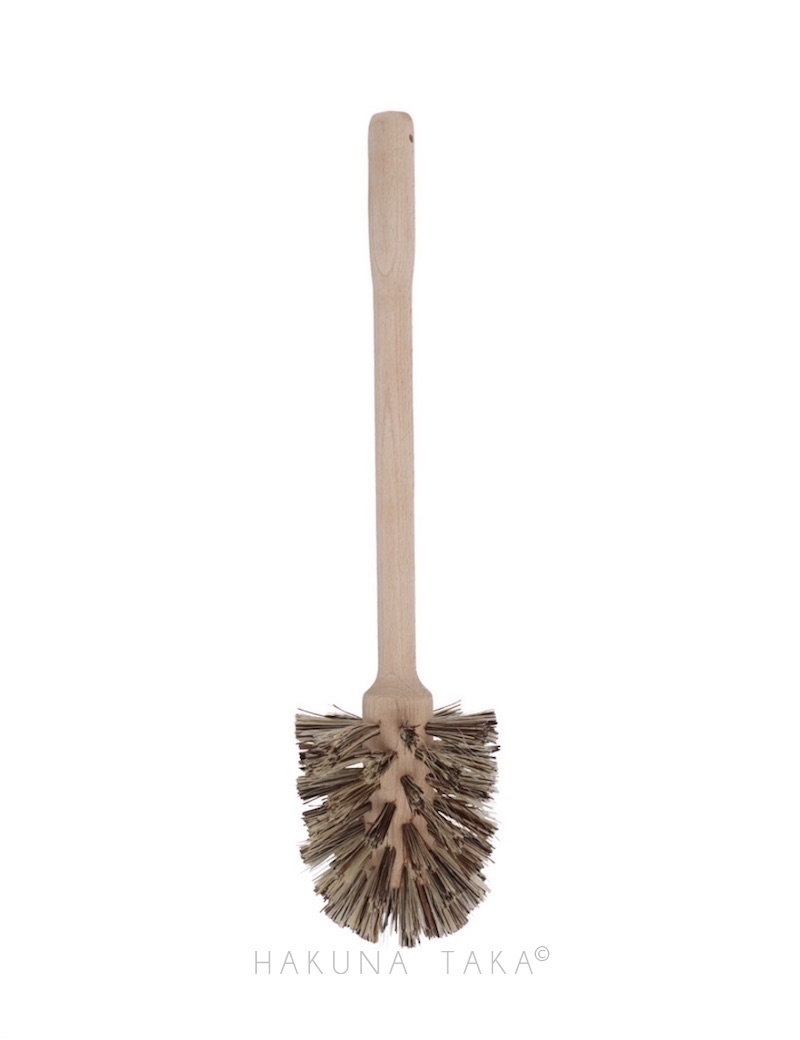 Brosse toilettes - blanche et bois - ON RANGE TOUT