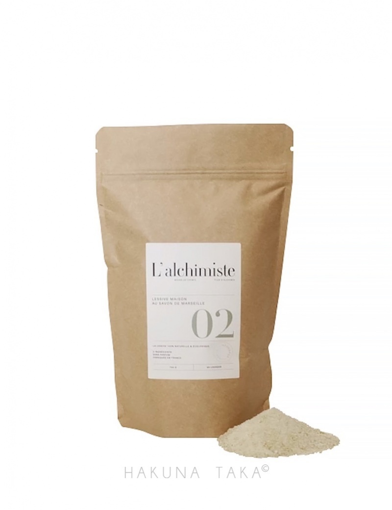 Lessive en poudre en sac kraft biodegradable