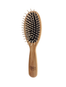 cadeau noel brosse à cheveux en bois