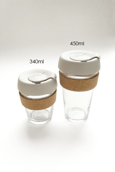 Grand gobelet café réutilisable 450ml en verre