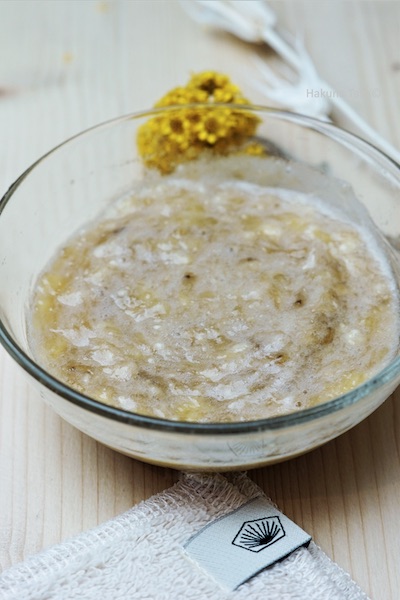 Recette masque visage peau de banane