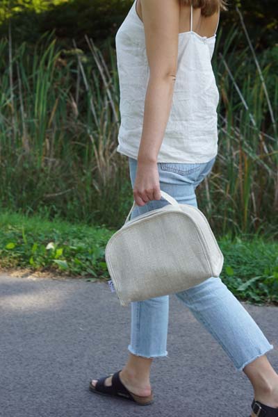 Sac repas isotherme individuel, en laine, 100% naturel et origine